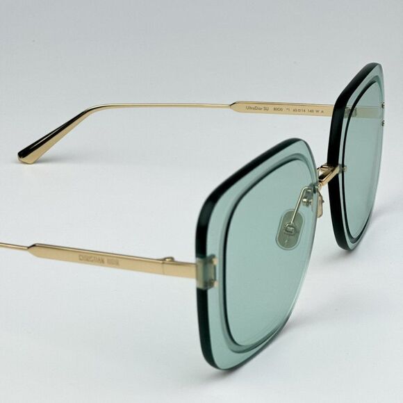 NEW Dior ULTRADIOR SU  B0O0 Gold Green Women Square Oversized Sunglasses